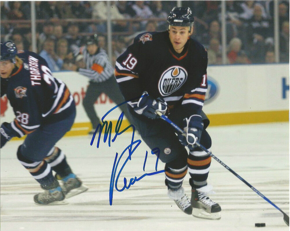 Edmonton Oilers Marty Reasoner Signed Autographed 8x10 Photo Poster painting COA