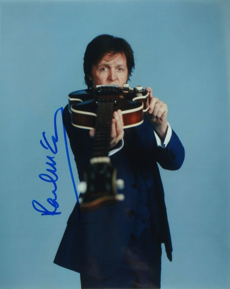 PAUL McCARTNEY SIGNED Autographed Photo Poster painting The Beatles Wings wcoa