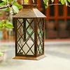 Retro Lantern Candle Twinkle Lamp LED Solar Light Garden Hanging Decoration