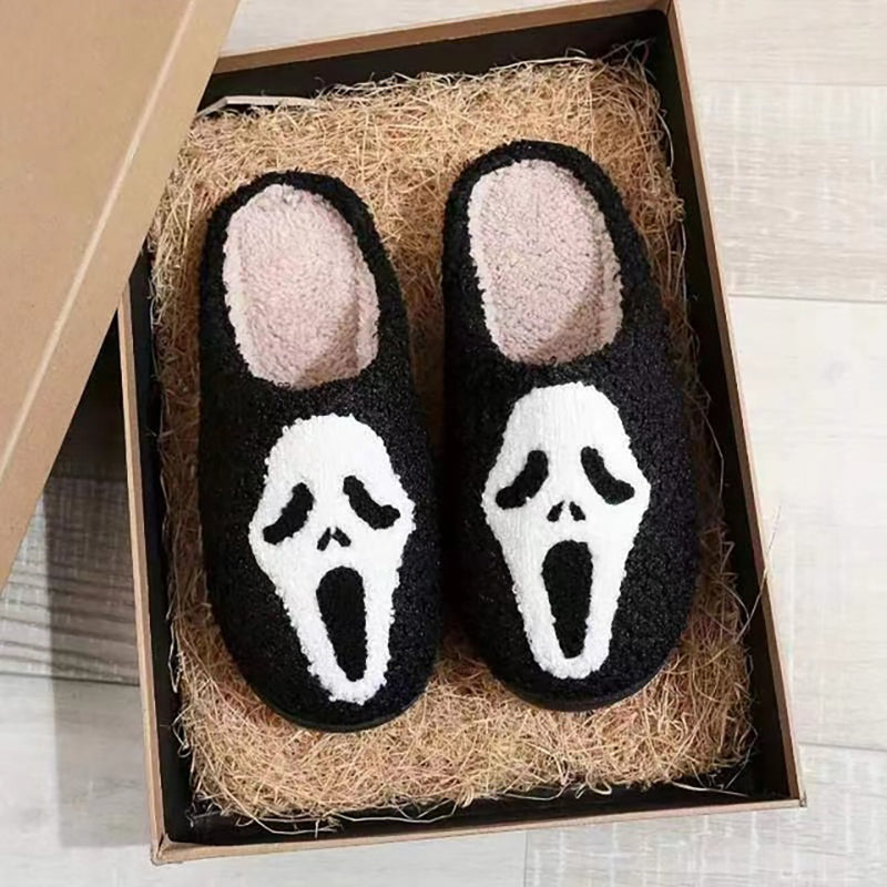 Cozy Fall Spooky Halloween Slippers