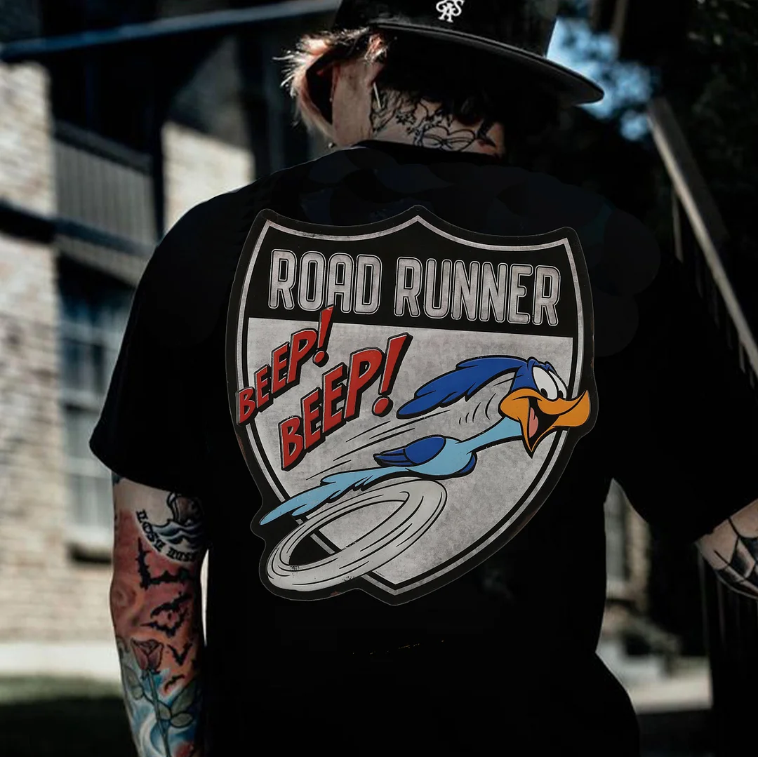 ROAD RUNNER BEEP BEEP Print Men's T-shirt