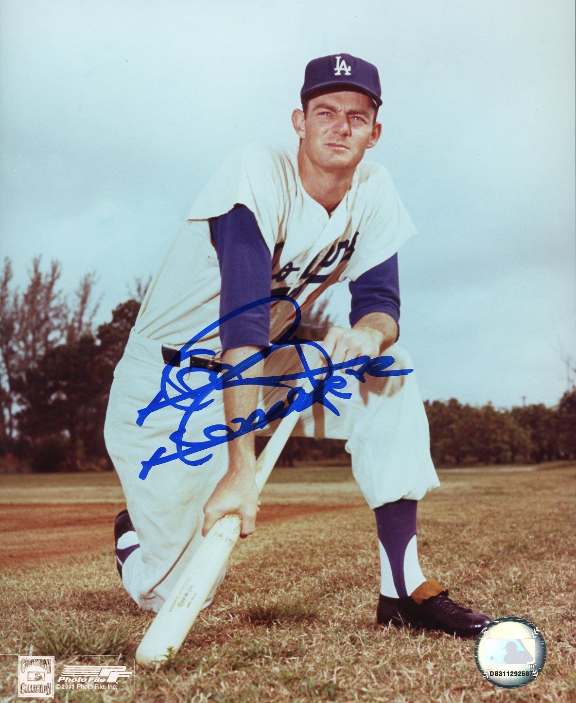 Don Demeter autographed 8x10 Los Angeles Dodgers # 4  Shipping