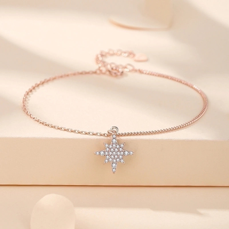 925 Sterling Silver Bracelets Minimalist Shiny