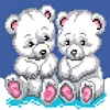 Bead Embroidery - Full Printed 9CT Bears(20x20 CM)