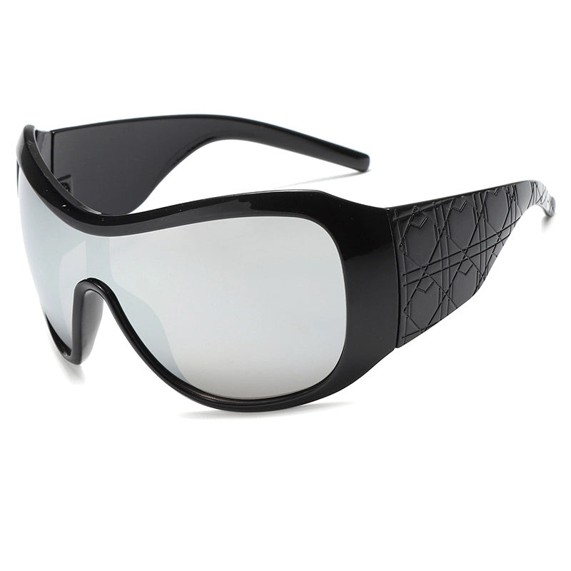 Retro Punk Solid Color Ac Square Full Frame Glasses