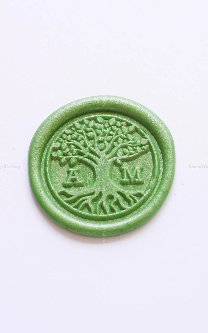 Personalized Double Initials Wax Seal Stamp Design Your Own - Style 410 ...