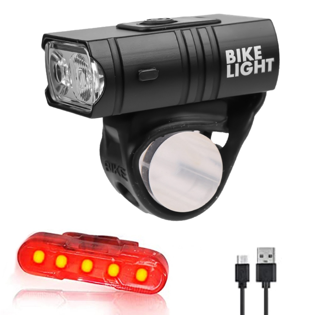 

2pcs T6 LED Bicycle Light 10W 800LM 6 Modes Waterproof Bike Front Tail Lamp, 501 Original