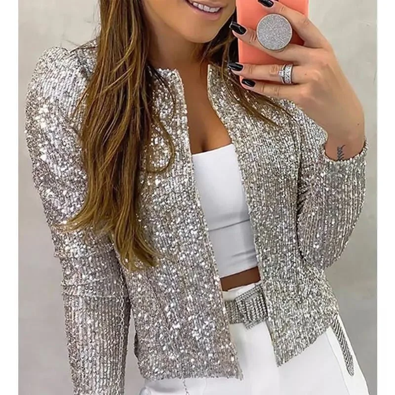 Uveng Pretty Spring Fashion Sequined Casual Clothing