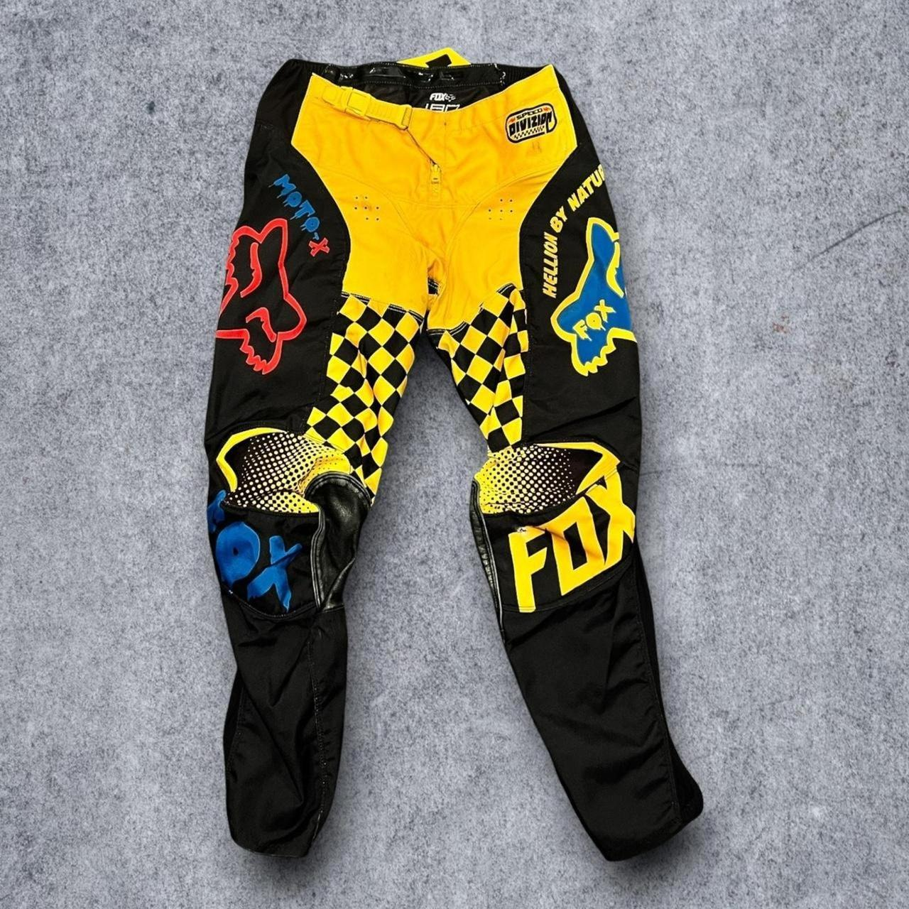 Racing Brand Logo Print Motorcycle Sports Trousers