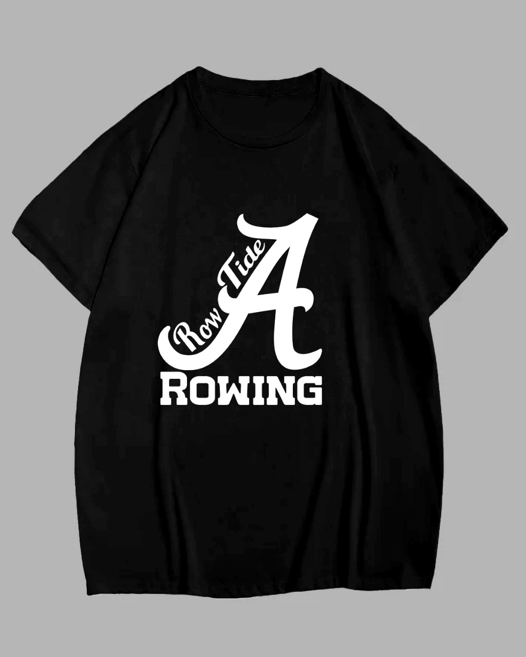 Big Men's "Row Tide Rowing" Print Short Sleeve T-shirt