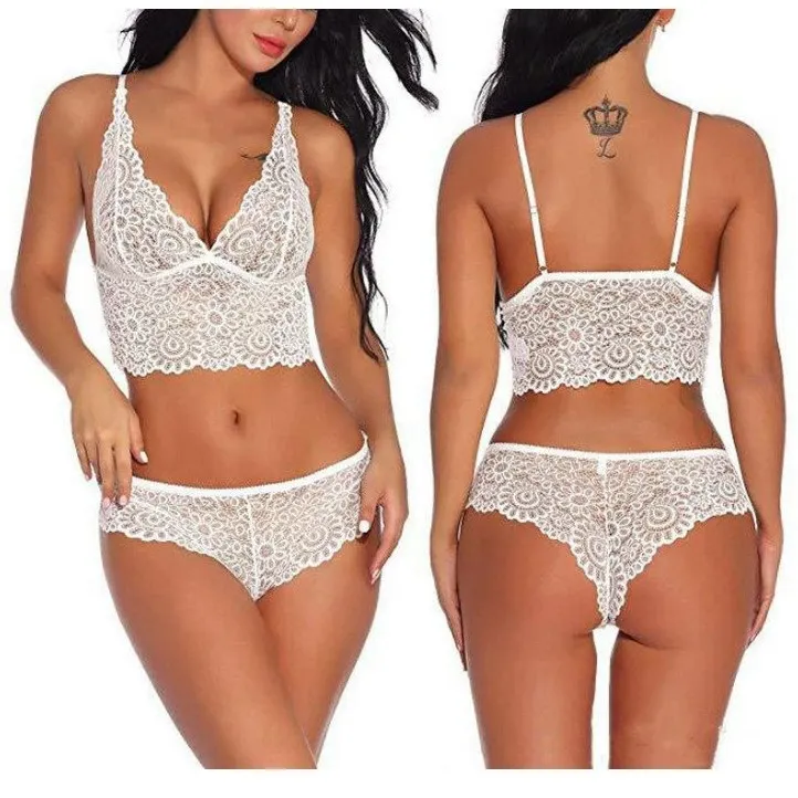 Churchf Summer's New Deep V-Lace Underwear Ebay