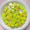 Flashing UV Plating Square Acrylic Beads DIY Bracelet Key Chain