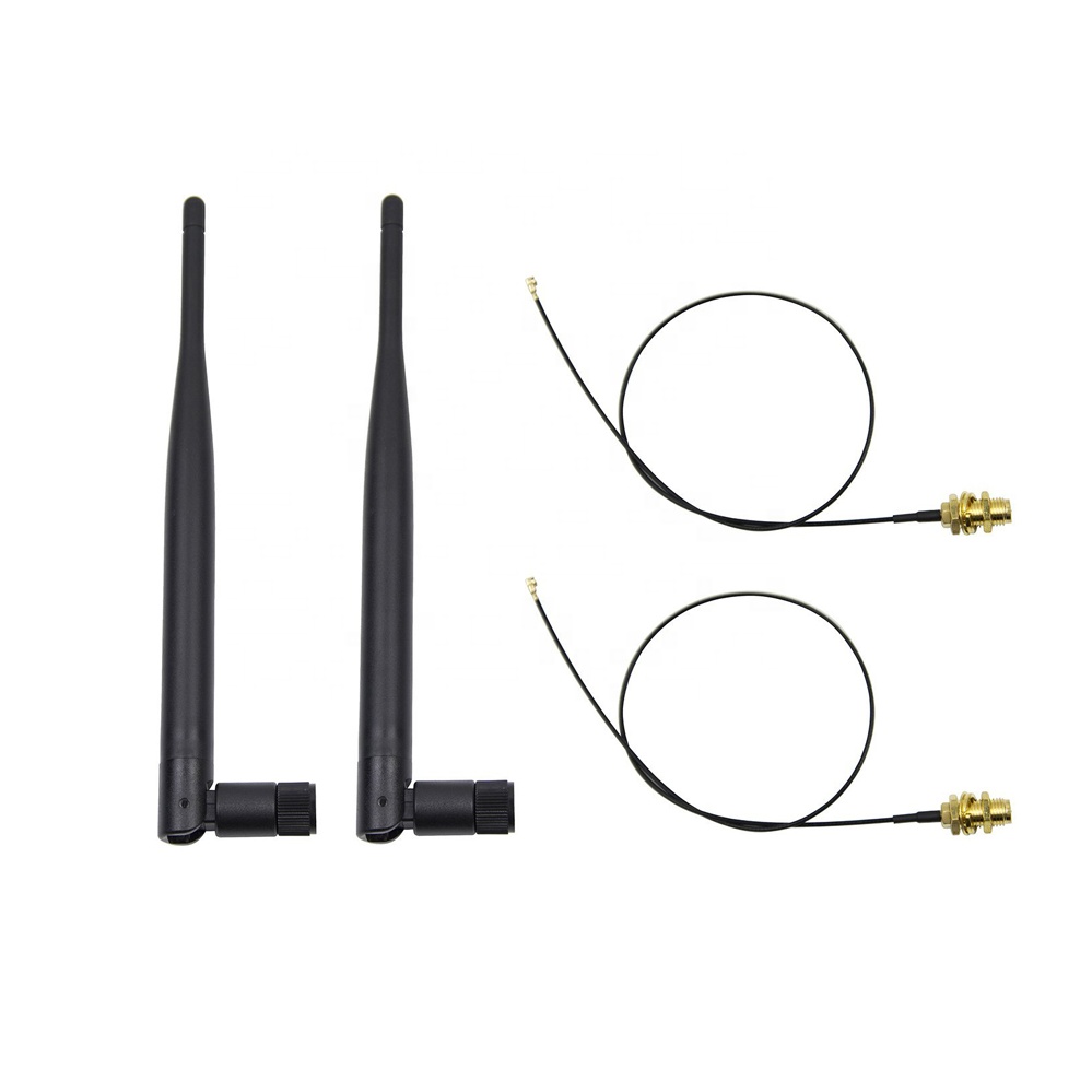 IPEX Connector Indoor 2.4G Wifi antenna Dual Band 433Mhz 5.8G external antenna 4G LTE Whip SMA With Pigtail Cable