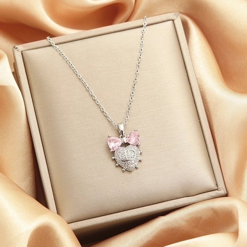 2 Pieces Titanium Steel Vintage Style Tassel Plating Doll Constellation Crown Pendant Necklace