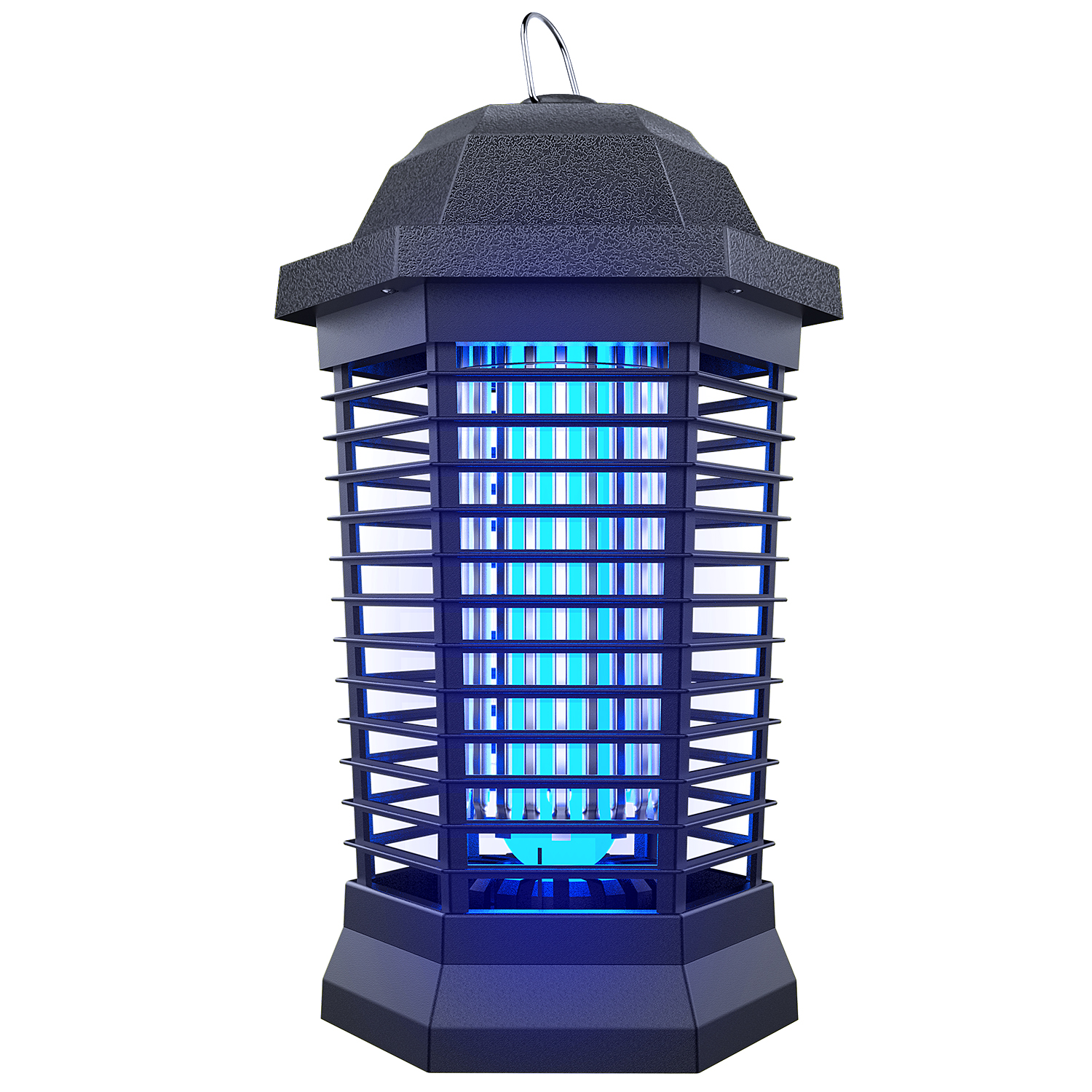 Klahaite Bug Zapper Outdoor Electric, Mosquito Zapper Indoor, Fly Zapper,  Fly Trap, Insect Trap for Garden Backyard Patio,3 Prong Plug, Black