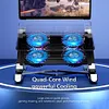 Laptop Cooling Fan with 2/4 Fans Foldable RGB 7 Height for 11-17.3 Inch Notebook
