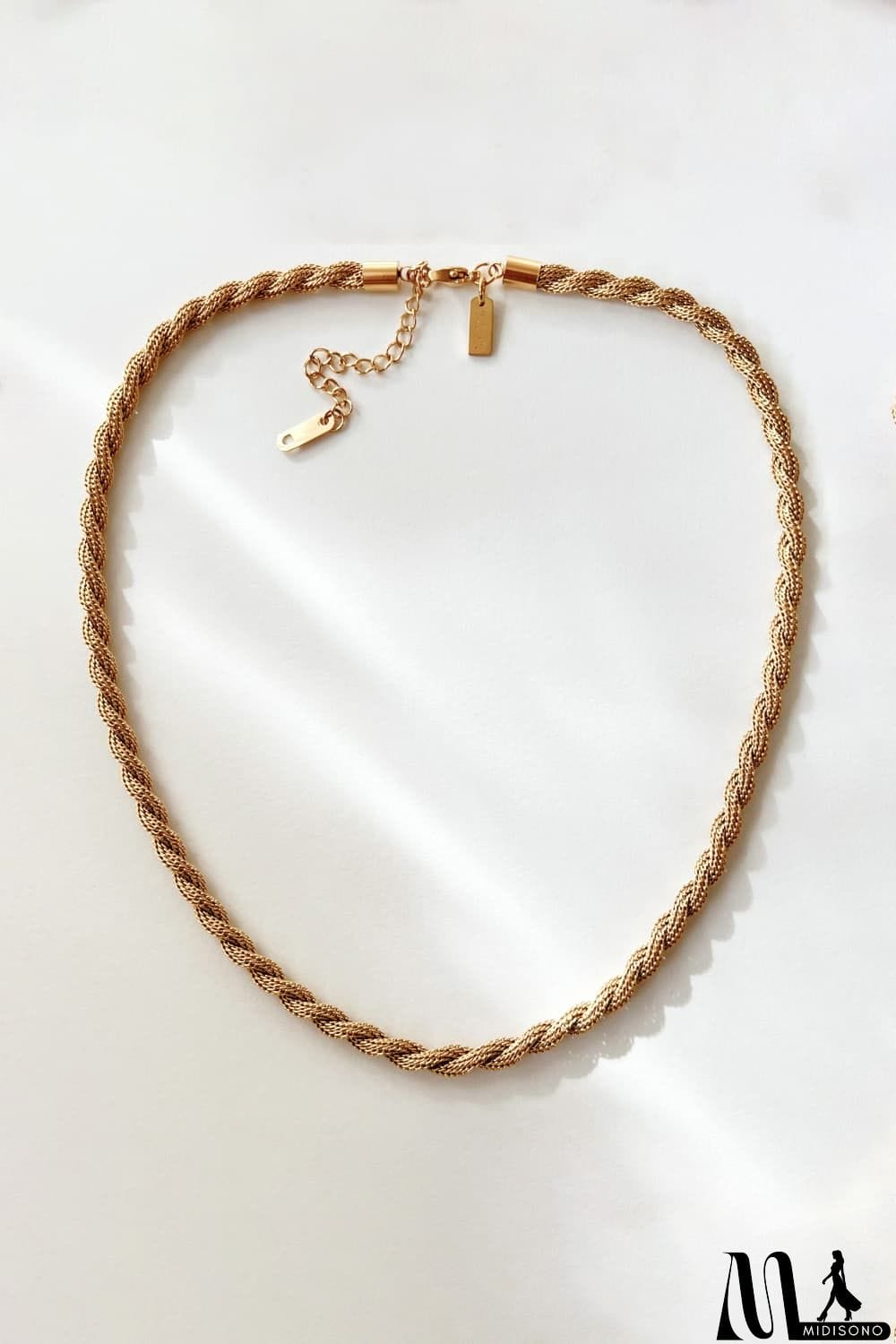 MidiSono - Twisted Stainless Steel Necklace