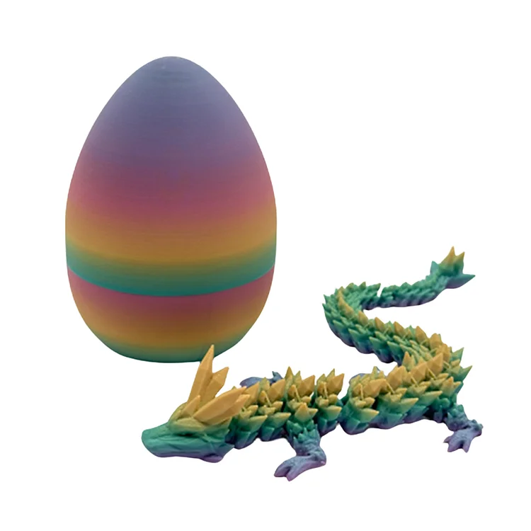 3D Printed Dragon in Egg Dragon Model Figure Executive Desk Toys for Autism/ADHD