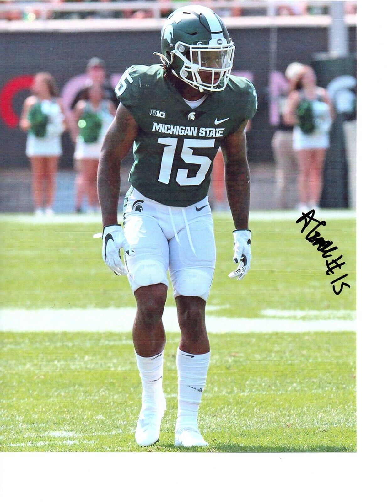 Angelo Grose Michigan State football signed autograph 8x10 Photo Poster painting MSU b