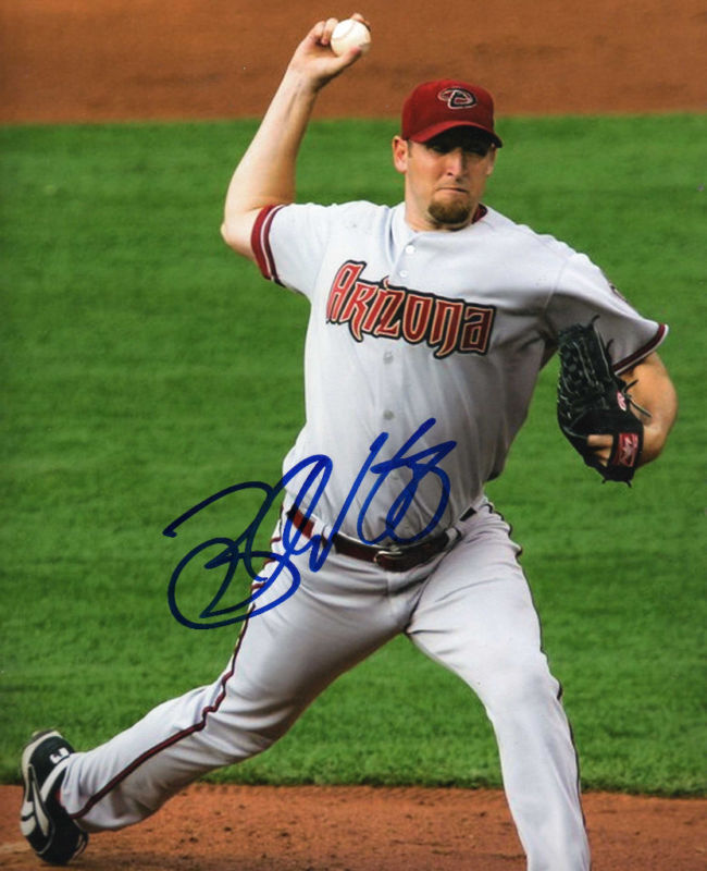 BRANDON WEBB ARIZONA DIAMONDBACKS SIGNED 8x10 Photo Poster painting