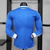 Joyfball 2025/2026 Player Version Long Sleeve Real Madrid Third Away Football Jersey（The player version jersey is a bit tight, please pay attention to the size selection）