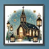 Kirche - speziell geformtes Diamantgemälde - 30*30cm