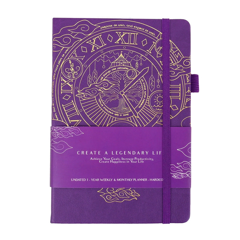 A5 English Version Thick 5-week Planner Study Schedule Hardcover Notebook Customized Office/cultural/notebook/notepad