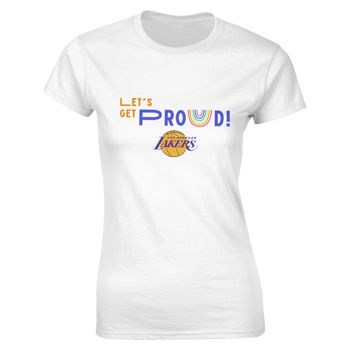 Los Angeles Lakers Let's Get Proud Women's Crewneck T-Shirt