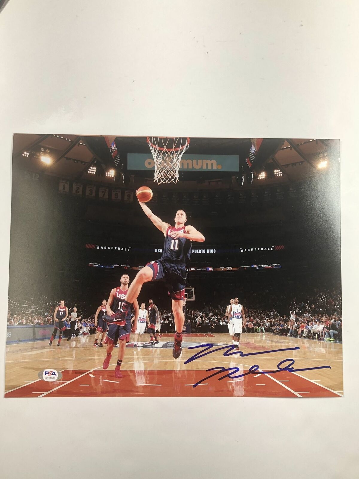 Mason Plumlee signed 11x14 Photo Poster painting PSA/DNA Team USA Autographed