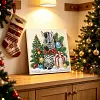DIY Special Shape Pearl Painting Art - Christmas Zebra