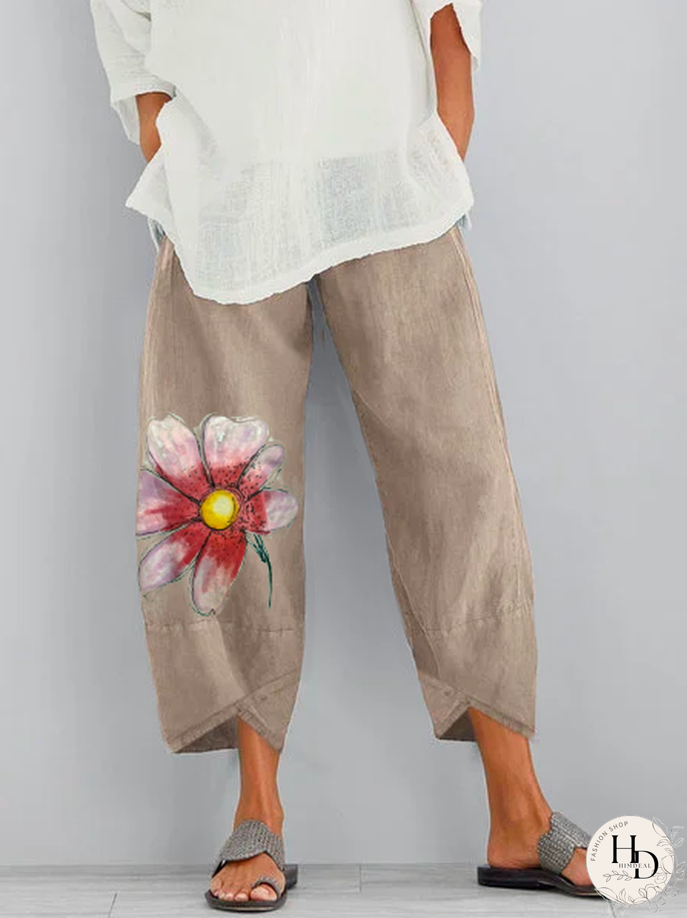 Casual Floral Printed Pants
