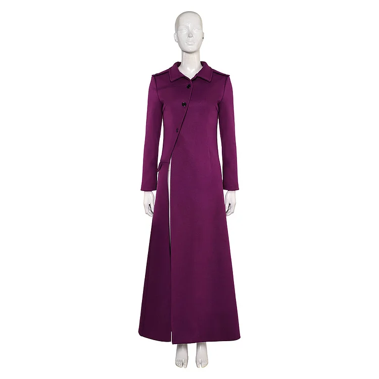 Beetlejuice 2 (2024) Astrid Deetz Purple Coat Outfits Cosplay Costume Halloween Carnival Suit