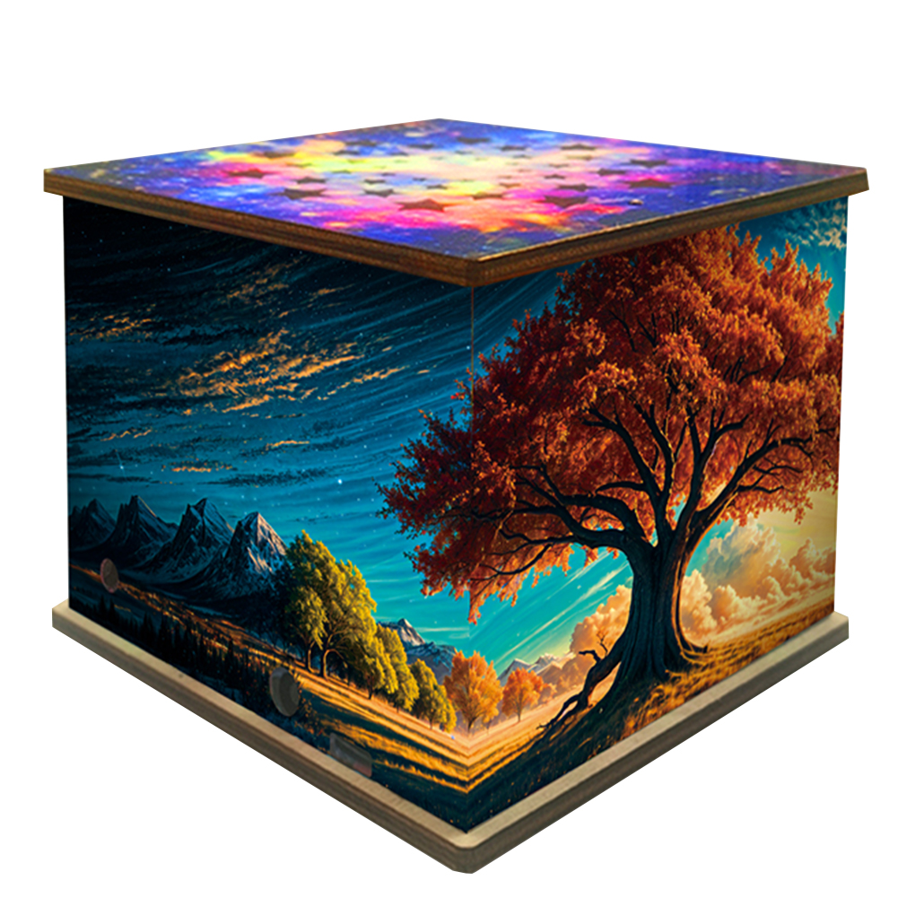 Diamond Aid Tool Portable Vacuum Diamond Painting Pen Kit (Sunset Trees)