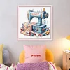 Sewing Machine-18CT Stamped Cross Stitch 25*25cm/9.84*9.84in tapestrymarket