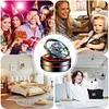 Solar Rotating Car Air Freshener Double Ring Air Aromatherapy (Black Sun)