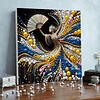 DIY Pearl Painting Dancing Girl for Home Wall Decor with Frame(30x30cm)