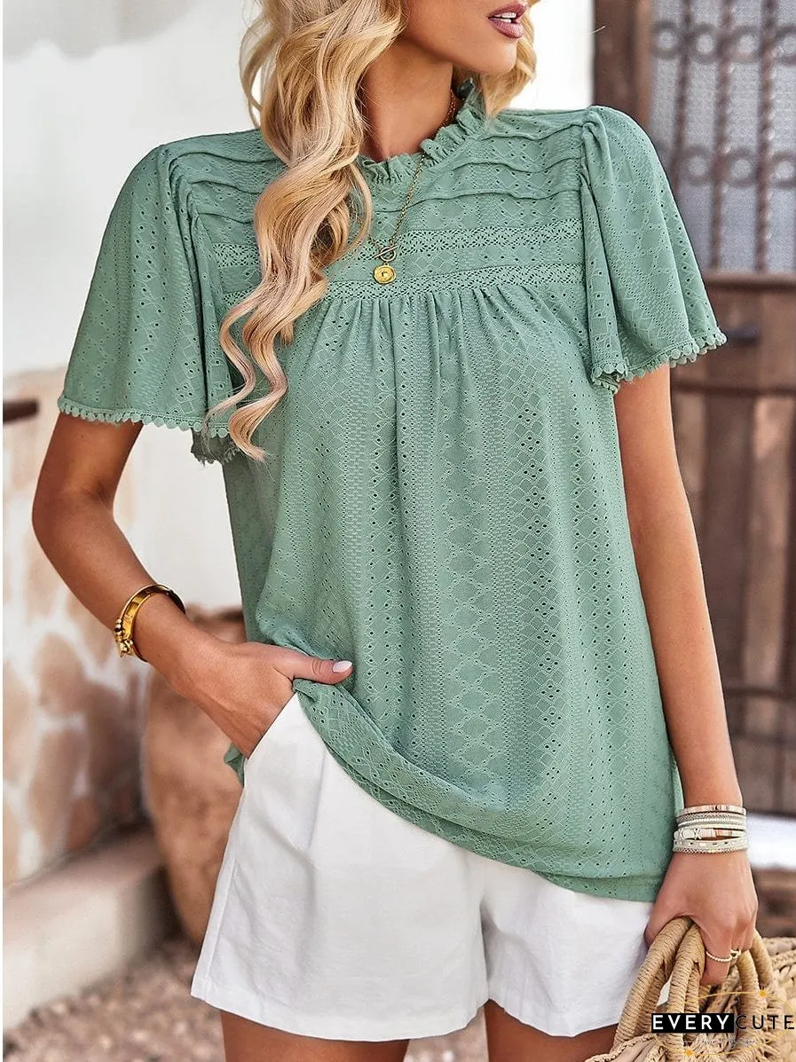 Spring Waffle Knit T-Shirt