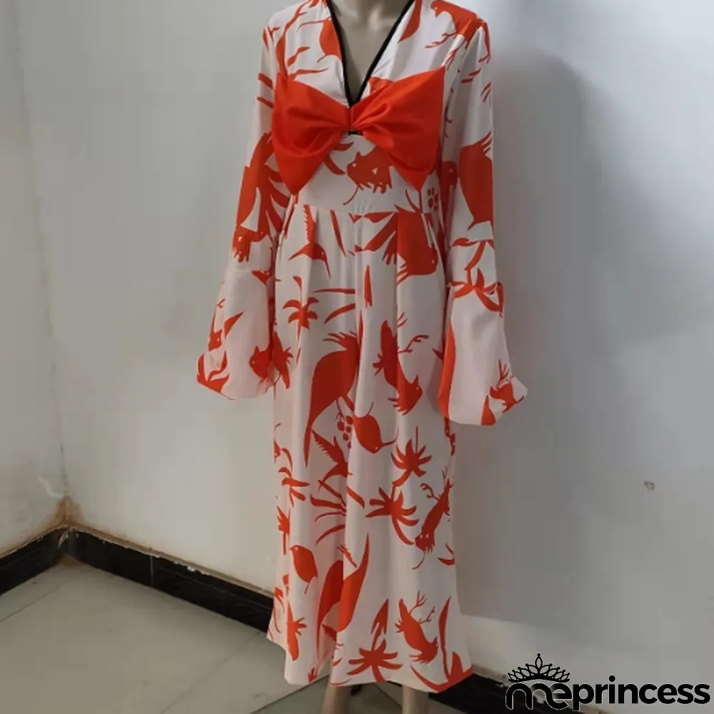 Women's Jumpsuit Dress Fashion Sexy Print Dress