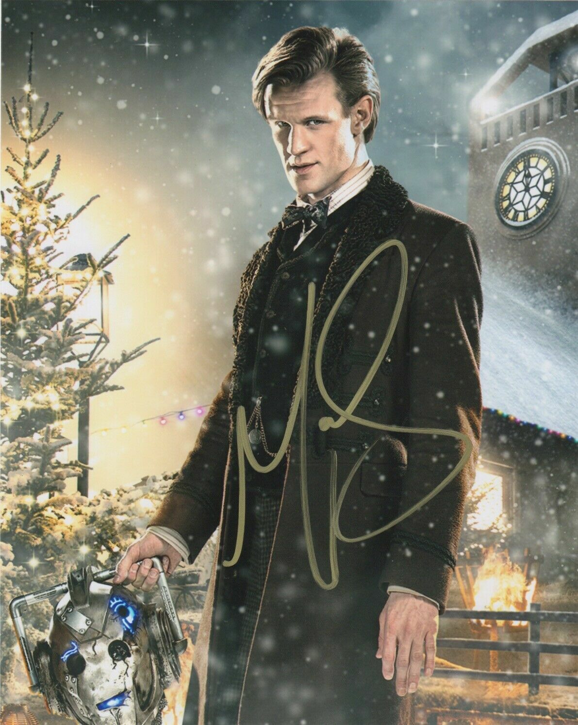 Matt Smith Autographed Signed 8x10 Photo Poster painting ( Doctor Who ) REPRINT