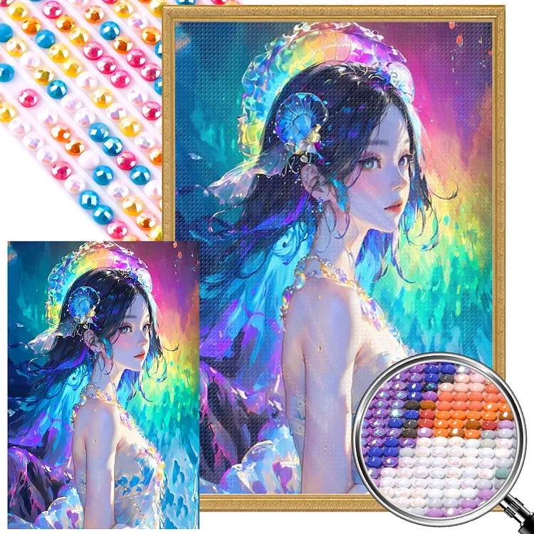 Diamond Painting - Full Round - anime girl (40*60CM)