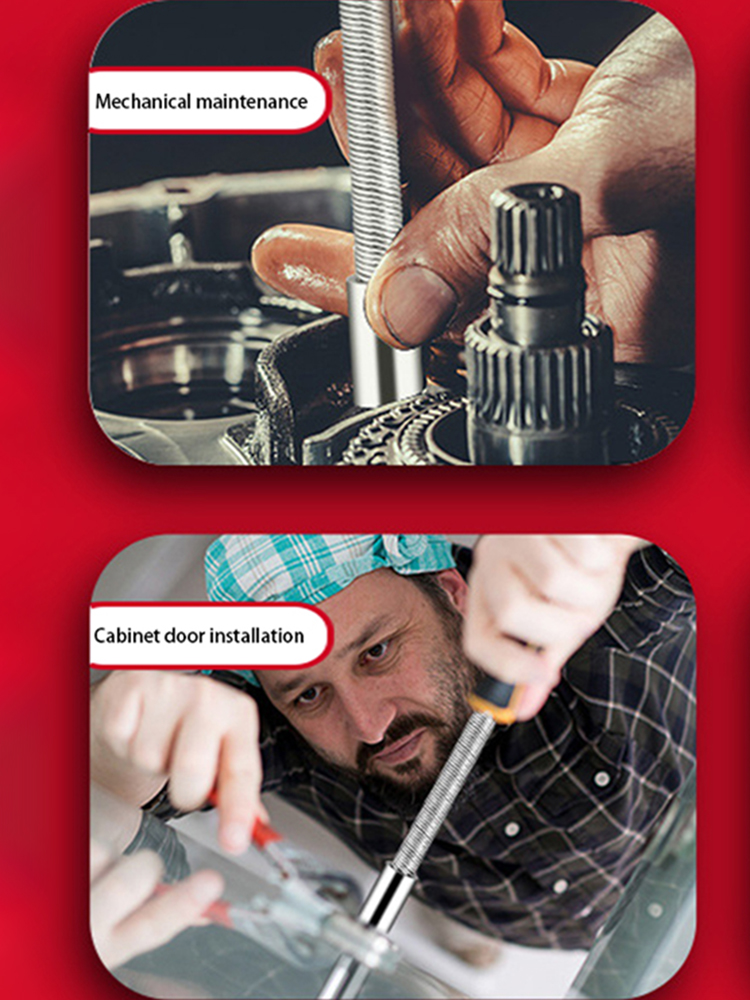 

Flexible Electric Drill Bit Extension Spring Rod Screwdriver Extender Tool, 3/8, 501 Original