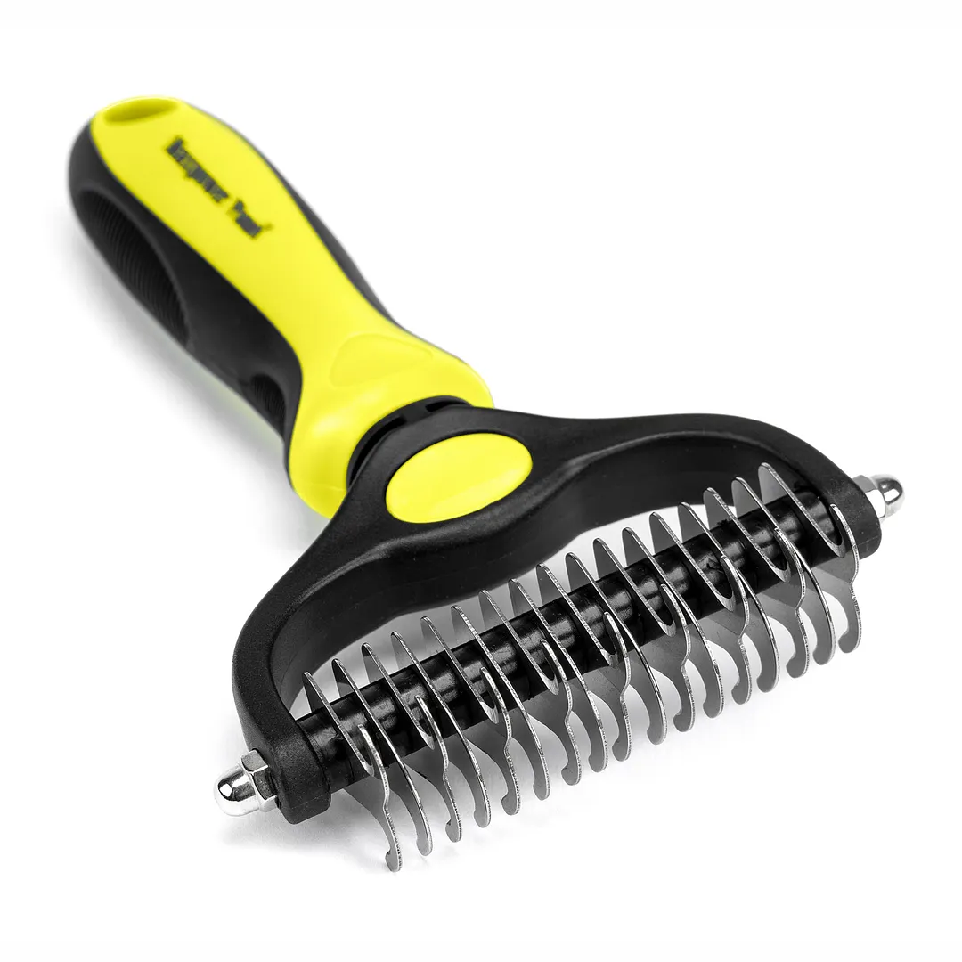  Pet Grooming Double Sided Dematting Undercoat Rake (Big)