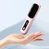Cordless Hair Straightening Brush Straightener Rechargeable Hot Brush