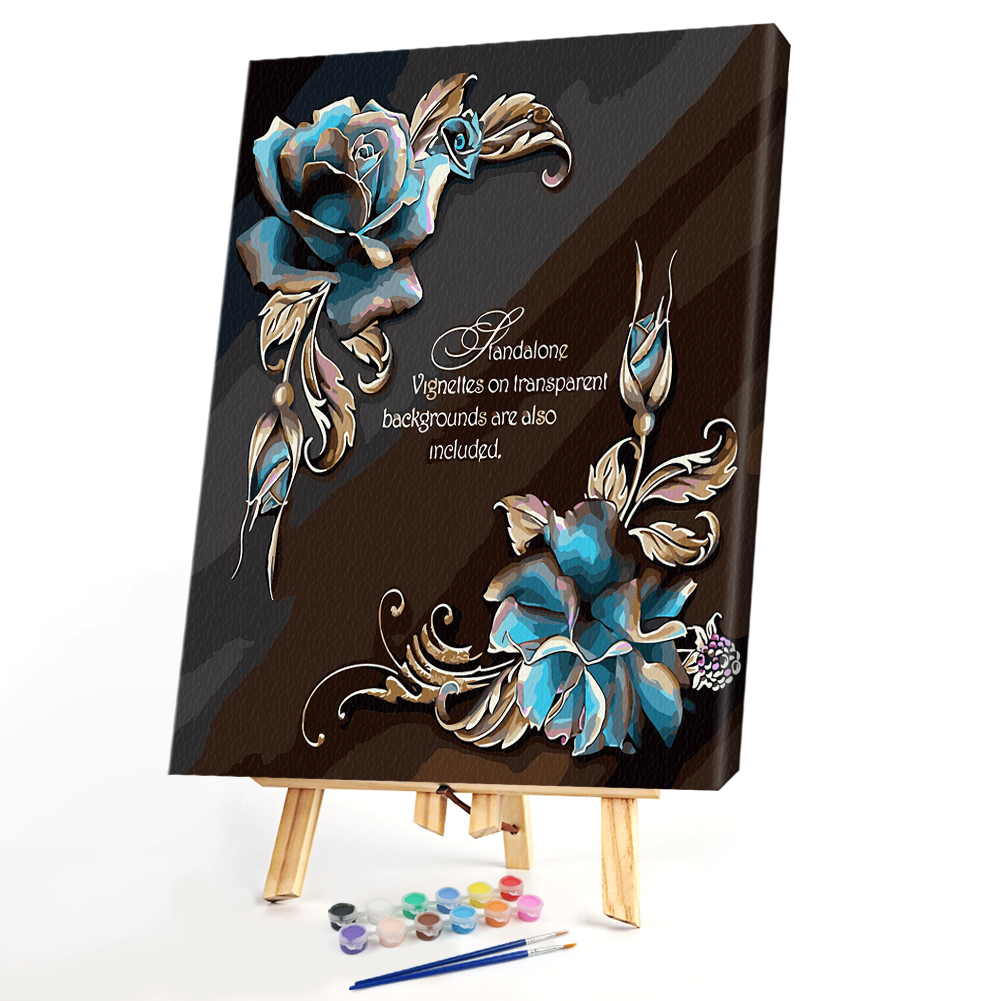 

40*50CM Paint By Numbers-Flowers and MessageArt, 501 Original
