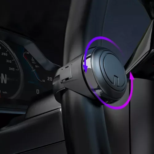 Dronehint 1x Black Labor Saving Car Steering Wheel Assist Ball Handle Spinner Knob Parts (For: Acura) Parts