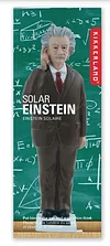 Solar powered Albert Einstein thinking statue