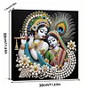 Kits d&rsquo;art de peinture de perles pour couple indien maison maison avec cadre pour adultes d&eacute;butants, peintures de pierres pr&eacute;cieuses en perles, arts p