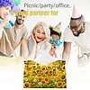 Diamond Painting PU Leather Sunflowers and Mom Tissue Box Holder Desktop Organizer Art Home Office Decor Craft Gift for Women