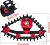 TRX4M Snow Tires, 4 Pcs Snow Tires Sets Simulate Carload Tracks Wheel Sandmobile Conversion for 1/18 RC Crawler TRX4M Upgrades (Black)