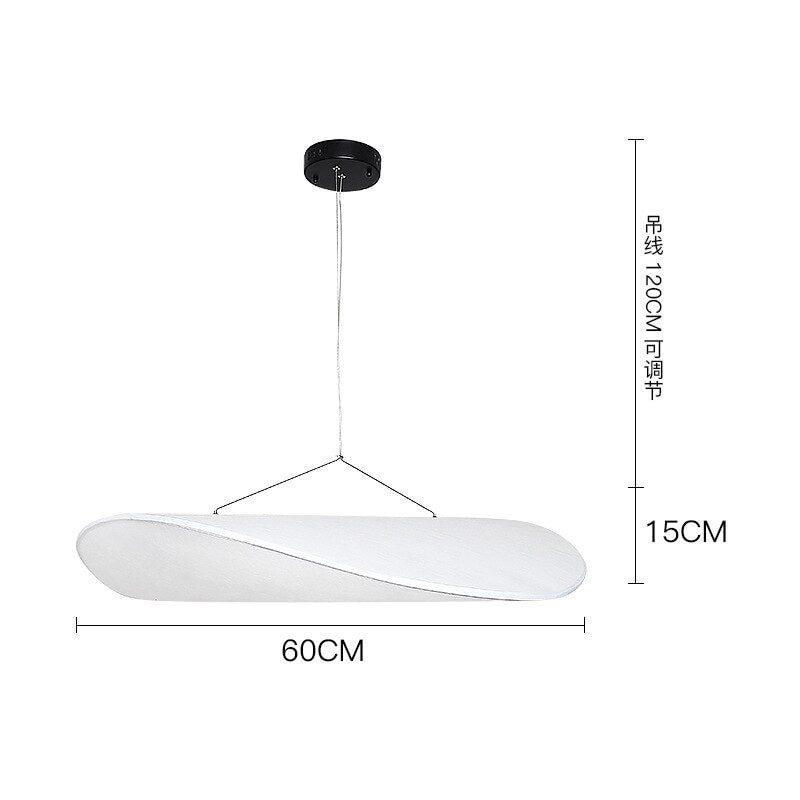 Nordic LED chandelier living room restaurant bar duplex stairs pendant lights creative silk fabric dining table hanging lamp